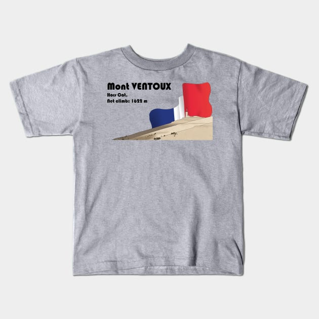 Mount ventoux Kids T-Shirt by CTinyFactory